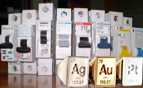 Выключатель автоматический Электрон-Э Э40В - золото, серебро, платина и другие драгоценные металлы 
